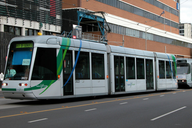 Обои картинки фото техника, трамваи, трамвай, рельсы, транспорт