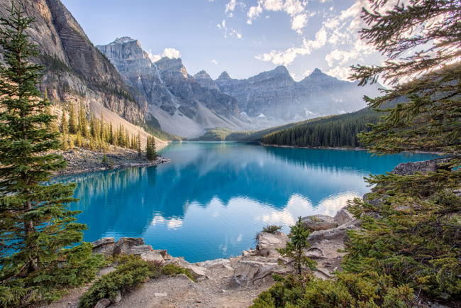 Обои картинки фото природа, реки, озера, река, лес, горы