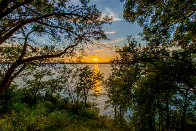 Обои картинки фото природа, восходы, закаты, закат