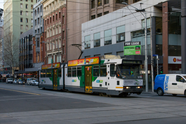 Обои картинки фото техника, трамваи, трамвай, рельсы, транспорт