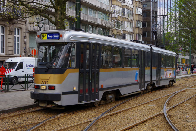 Обои картинки фото техника, трамваи, трамвай, рельсы, транспорт