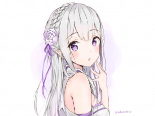 Картинка аниме re +zero+kara+hajimeru+isekai+seikatsu эмилия