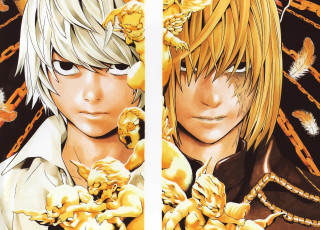 Картинка аниме death+note парни