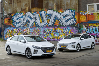 обоя автомобили, hyundai, electric, ioniq, worldwide, 2016г