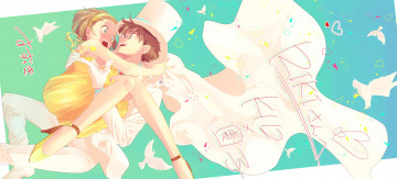 обоя аниме, detective conan,  magic kaito, персонажи