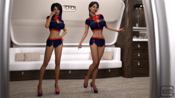 Картинка 3д+графика фантазия+ fantasy фон взгляд девушки