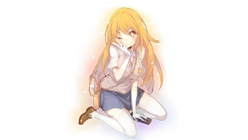 Картинка аниме unknown +другое девушка взгляд фон