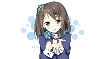 Картинка аниме unknown +другое фон взгляд девушка