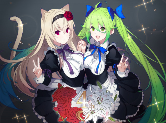 Обои картинки фото аниме, животные,  существа, falkyrie, no, monshou