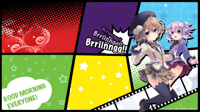 Обои картинки фото аниме, hyperdimension neptunia, девочки
