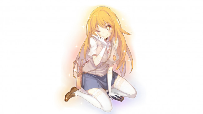 Обои картинки фото аниме, unknown,  другое, девушка, взгляд, фон