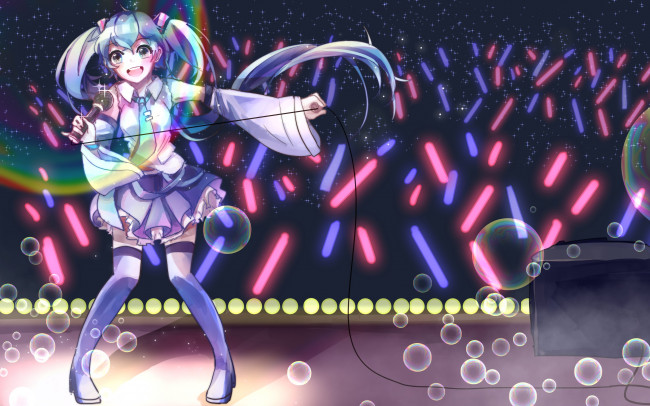 Обои картинки фото аниме, vocaloid, hatsune, miku