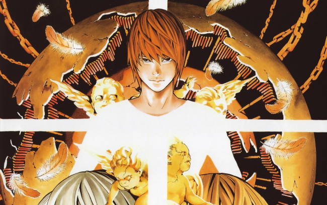 Обои картинки фото аниме, death note, лайт