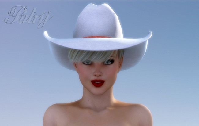 Обои картинки фото 3д графика, портрет , portraits, фон, взгляд, девушка