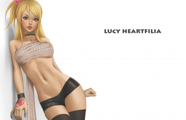 Обои картинки фото аниме, fairy tail, девушка, anime, fairy, tail, lucy, heartfilia