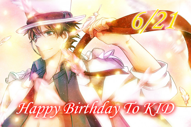 Обои картинки фото аниме, detective conan,  magic kaito, парень