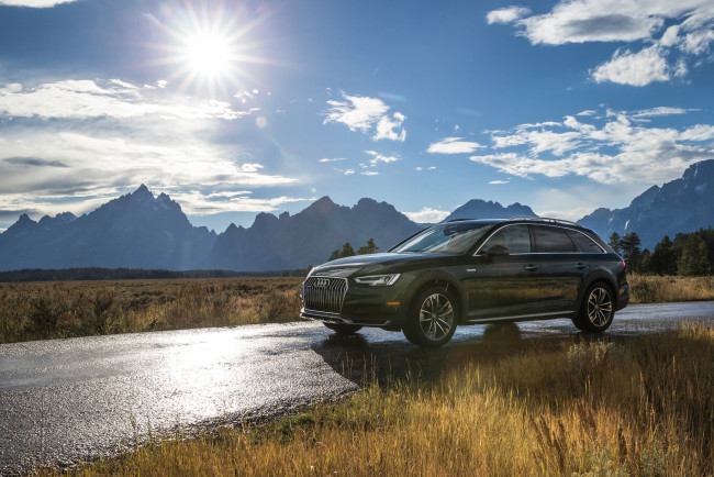Обои картинки фото автомобили, audi, allroad, a4, 2017г