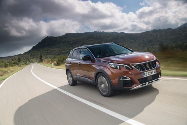 Обои картинки фото автомобили, peugeot, 2016г, worldwide, 3008
