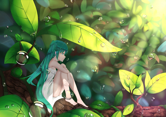 Обои картинки фото аниме, vocaloid, hatsune, miku