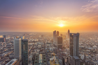 Картинка frankfurt+am+main города франкфурт-на-майне+ германия небоскребы панорама