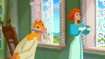 Картинка мультфильмы иван+царевич+и+серый+волк+2 дедушка девушка окно царь