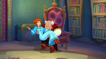 Картинка мультфильмы иван+царевич+и+серый+волк+2 девушка мужчина кресло книга