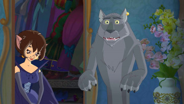 Картинка мультфильмы иван+царевич+и+серый+волк+2 девушка цветы волк