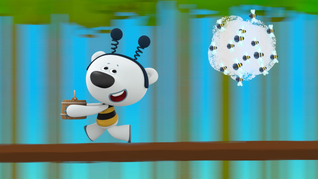 Обои картинки фото мультфильмы, ми-ми мишки, мишка, ми, мишки, мультик, бег, герой