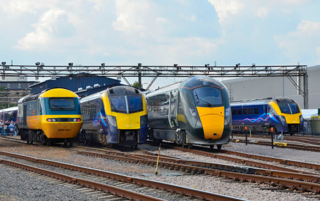 Обои картинки фото техника, электровозы, локомотив, состав