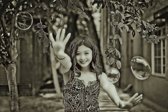 Картинка календари компьютерный+дизайн пузырь азиатка 2019 calendar девушка улыбка женщина