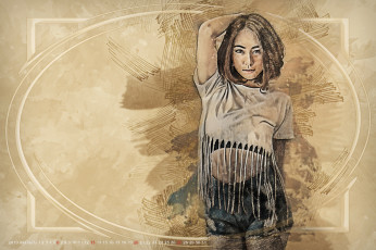 Картинка календари компьютерный+дизайн 2019 calendar винтаж ретро женщина узор азиатка девушка рисунок взгляд