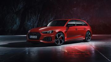 Картинка 2019+audi+rs+4+avant автомобили audi ауди rs4 красный avant 2019 универсал