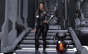 Картинка 3д+графика фантазия+ fantasy фон взгляд девушка