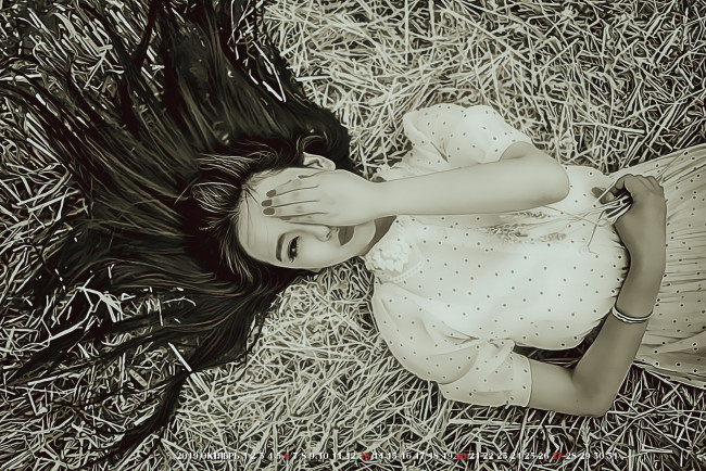 Обои картинки фото календари, компьютерный дизайн, солома, calendar, женщина, азиатка, девушка, 2019