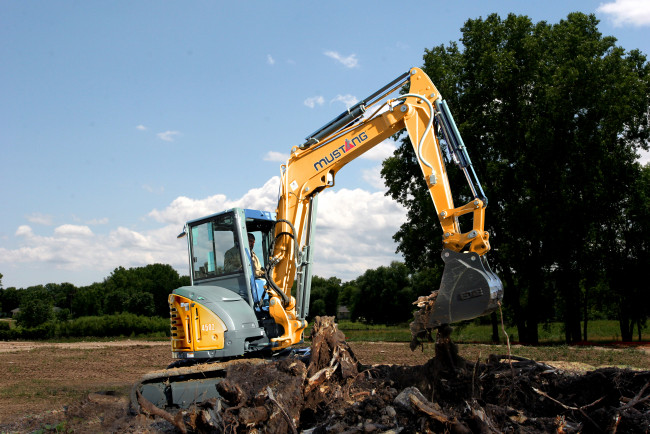 Обои картинки фото техника, экскаваторы, mustang