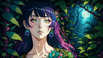 Картинка аниме пейзажи +природа нейросети графика нейроарт ai art нейронные сети рисунки нейро искусство