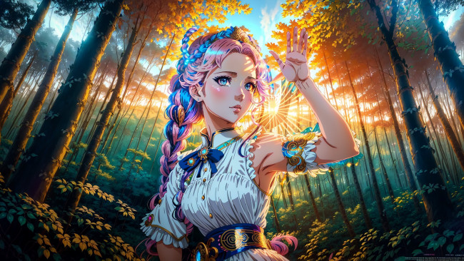 Обои картинки фото аниме, пейзажи,  природа, нейросети, графика, нейроарт, ai, art, нейронные, сети, рисунки, нейро, искусство