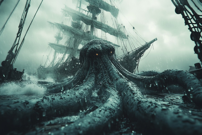 Обои картинки фото разное, компьютерный дизайн, спрут