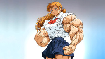 Картинка аниме unknown +другое+ девушка форма мышцы