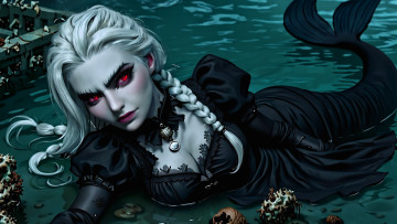 обоя фэнтези, русалки, нейросети, графика, нейроарт, ai, art, нейронные, сети, рисунки, нейро, искусство, нейрографика, graphics, neuroart, neural, networks, drawings, neuro, neurography