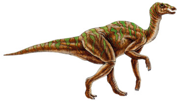 обоя рисованное, животные,  доисторические, динозавр, ящер