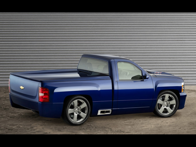 Обои картинки фото 2006, chevrolet, silverado, 427, автомобили, custom, pick, up