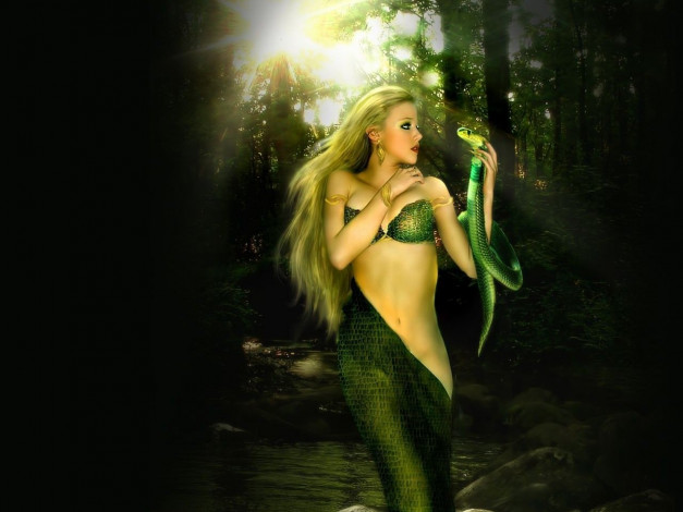 Обои картинки фото фэнтези, русалки