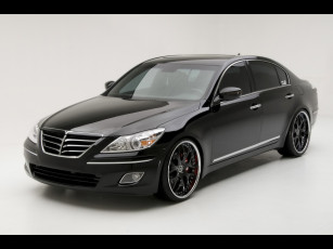 обоя 2009, hyundai, dub, magazine, genesis, sedan, black, автомобили