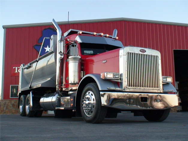 Обои картинки фото piterbilt, самосвал, автомобили, peterbilt