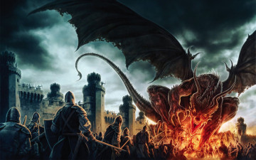 Картинка фэнтези драконы