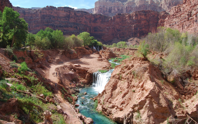 Обои картинки фото природа, водопады