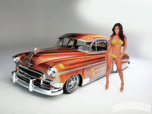 Картинка chevrolet fleetline автомобили авто девушками