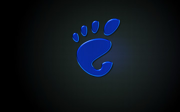 Картинка компьютеры gnome тёмный голубой
