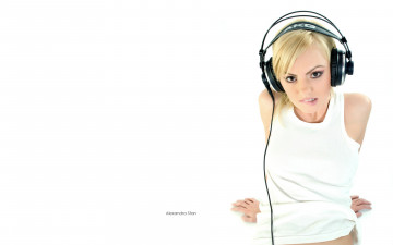 обоя музыка, alexandra, stan, белая, майка, наушники